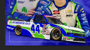 Andres Perez de Lara's 2026 Acceptance Insurance paint scheme Niece Motorsports NASCAR Craftsman Truck Series