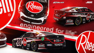 Christopher Bell 2026 Rheem paint scheme NASCAR Cup Series Joe Gibbs Racing