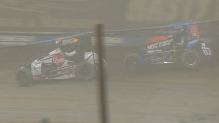 Christopher Bell takes A-Main prelim win on Thursday night of Chili Bowl Nationals.