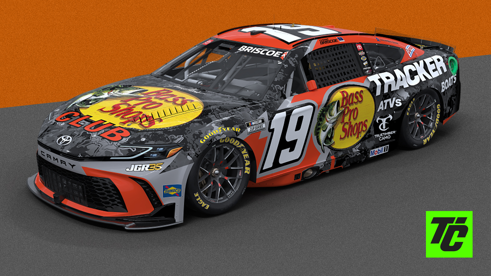Chase Briscoe 2026 Bass Pro Shops paint scheme Joe Gibbs Racing NASCAR Cup Series