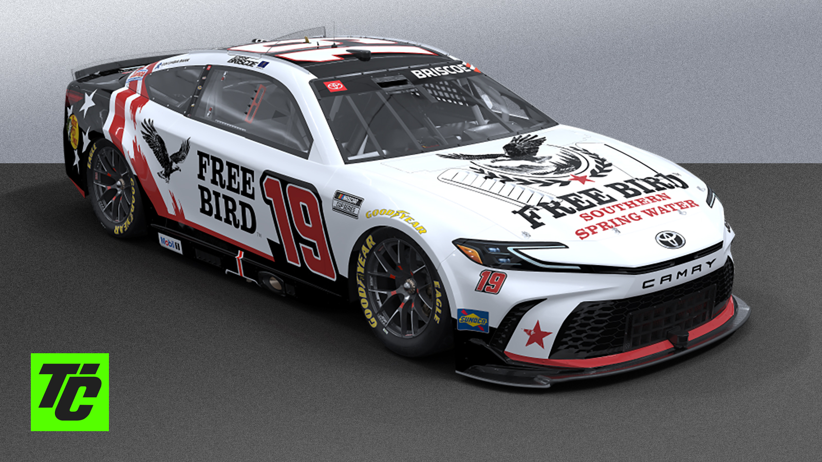 Chase Briscoe 2026 Free Bird Southern Spring Water Paint Scheme Joe Gibbs Racing NASCAR Cup Series
