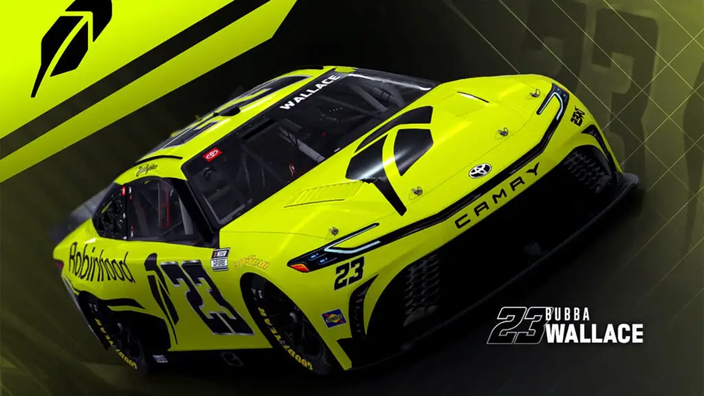 Bubba Wallace 2026 Robinhood paint scheme 23XI Racing NASCAR Cup Series