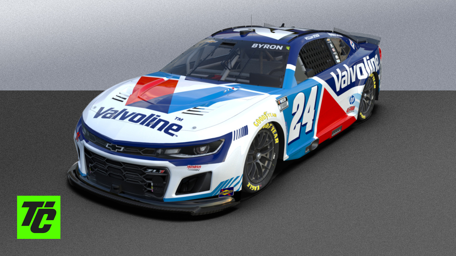 William Byron 2026 Valvoline Paint Scheme Hendrick Motorsports NASCAR Cup Series