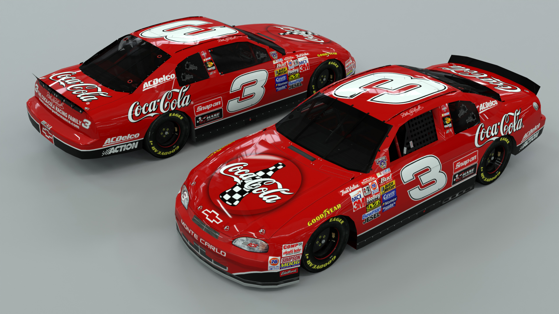 Dale Earnhardt 1998 Coca-Cola paint scheme NASCAR Thunder Special Motegi Richard Childress Racing NASCAR Winston Cup Series