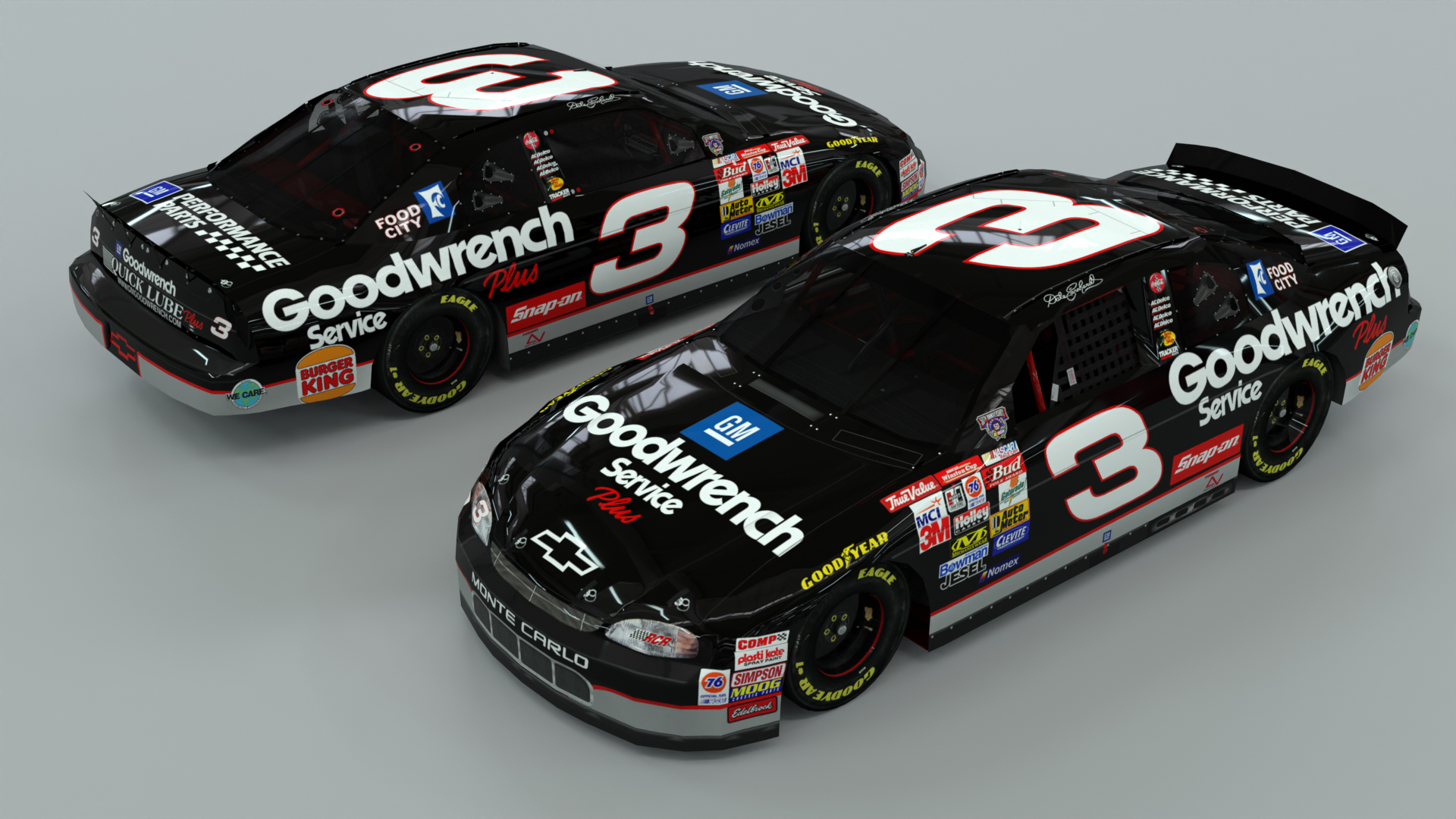 Dale Earnhardt 1998 GM Goodwrench Service Plus paint scheme Richard Childress Racing NASCAR Winston Cup Series