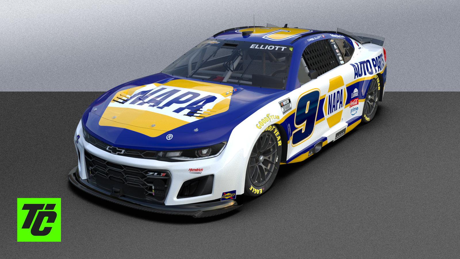 Chase Elliott 2026 NAPA Auto Parts Paint Scheme Hendrick Motorsports NASCAR Cup Series