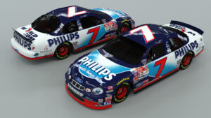 Geoff Bodine 1998 Philips paint scheme Mattei Motorsports NASCAR Winston Cup Series