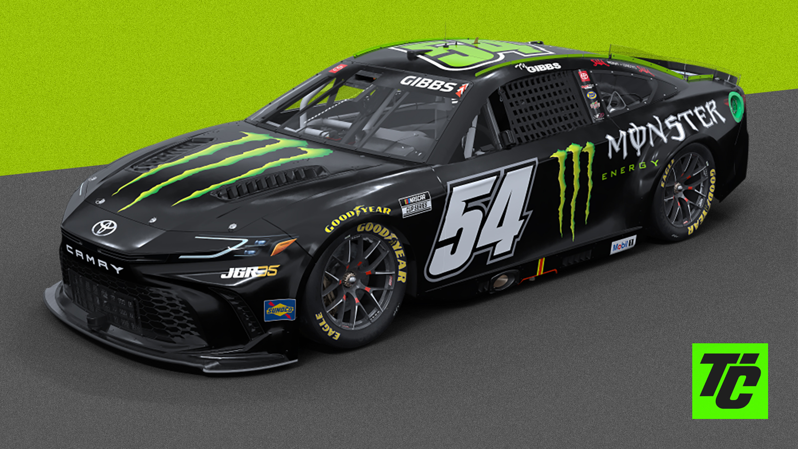 Ty Gibbs 2026 Monster Energy paint scheme Joe Gibbs Racing NASCAR Cup Series