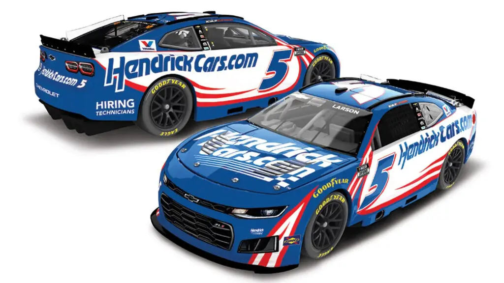 Kyle Larson 2026 HendrickCars.com paint scheme Hendrick Motorsports NASCAR Cup Series