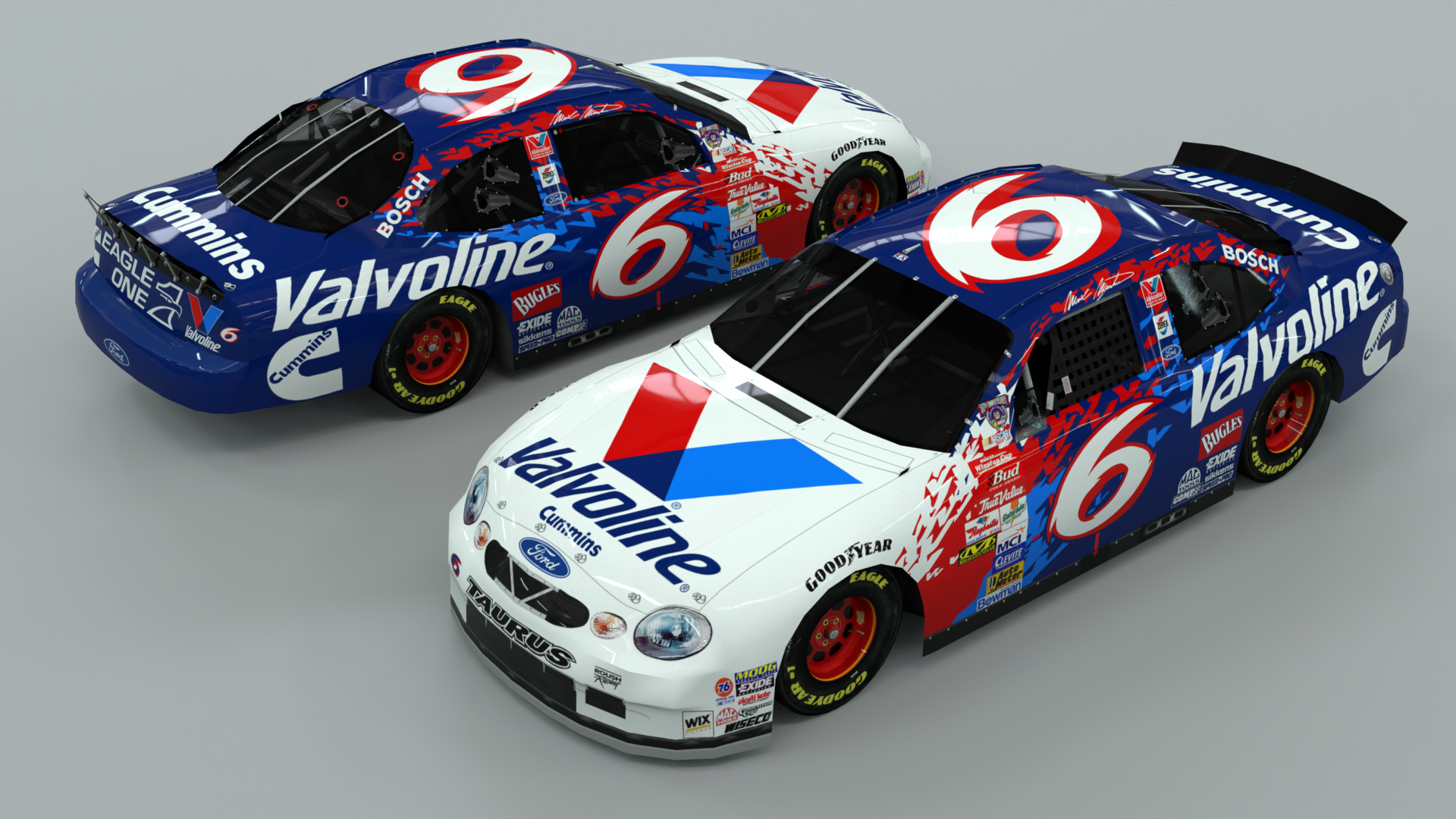 Mark Martin 1998 Valvoline paint scheme Roush Racing NASCAR Winston Cup Series