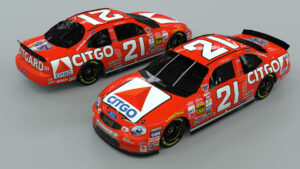 Michael Waltrip 1998 Citgo paint scheme Wood Brothers Racing NASCAR Winston Cup Series