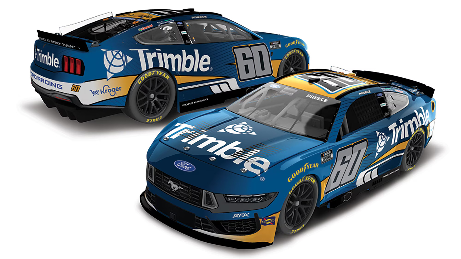 Ryan Preece 2026 Trimble paint scheme RFK Racing NASCAR Cup Series