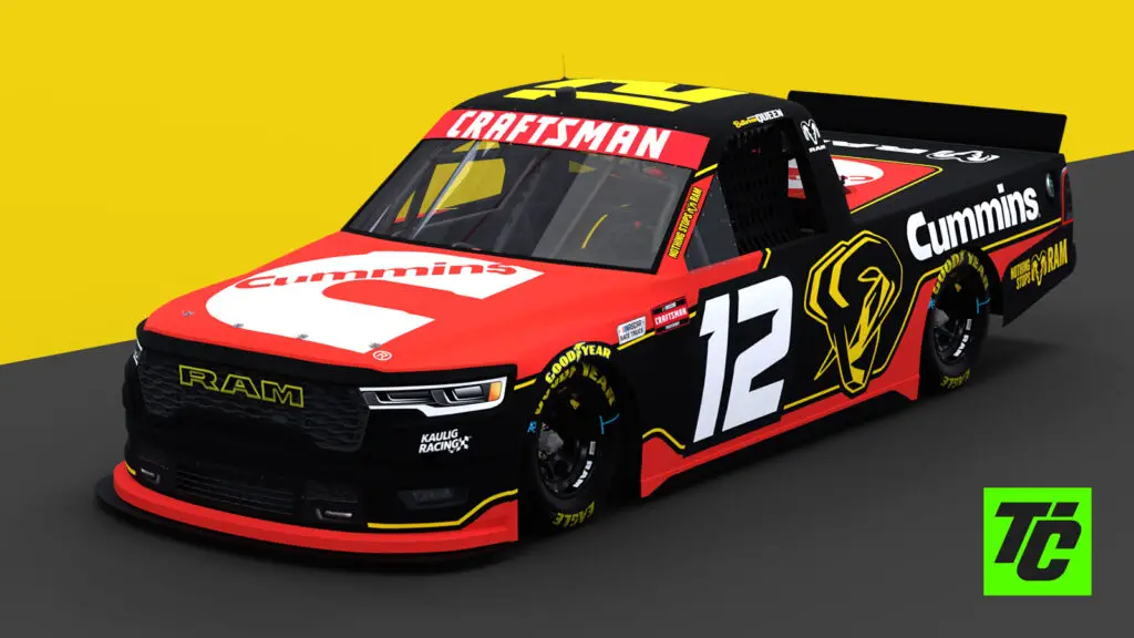 Brenden Queen 2026 Cummins paint scheme Kaulig Racing NASCAR Craftsman Truck Series