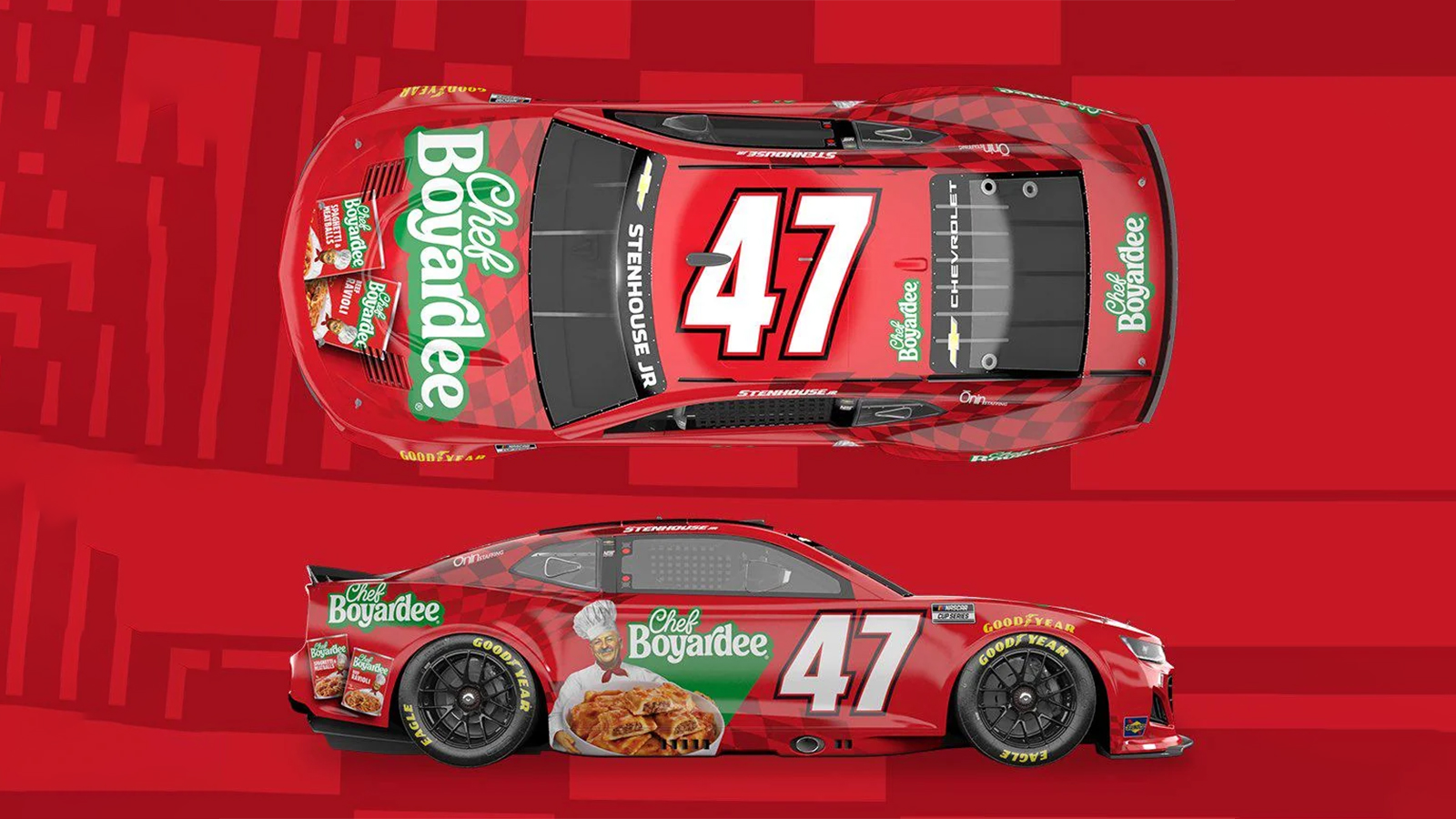 Ricky Stenhouse Jr. 2026 Chef Boyardee paint scheme Hyak Motorsports NASCAR Cup Series