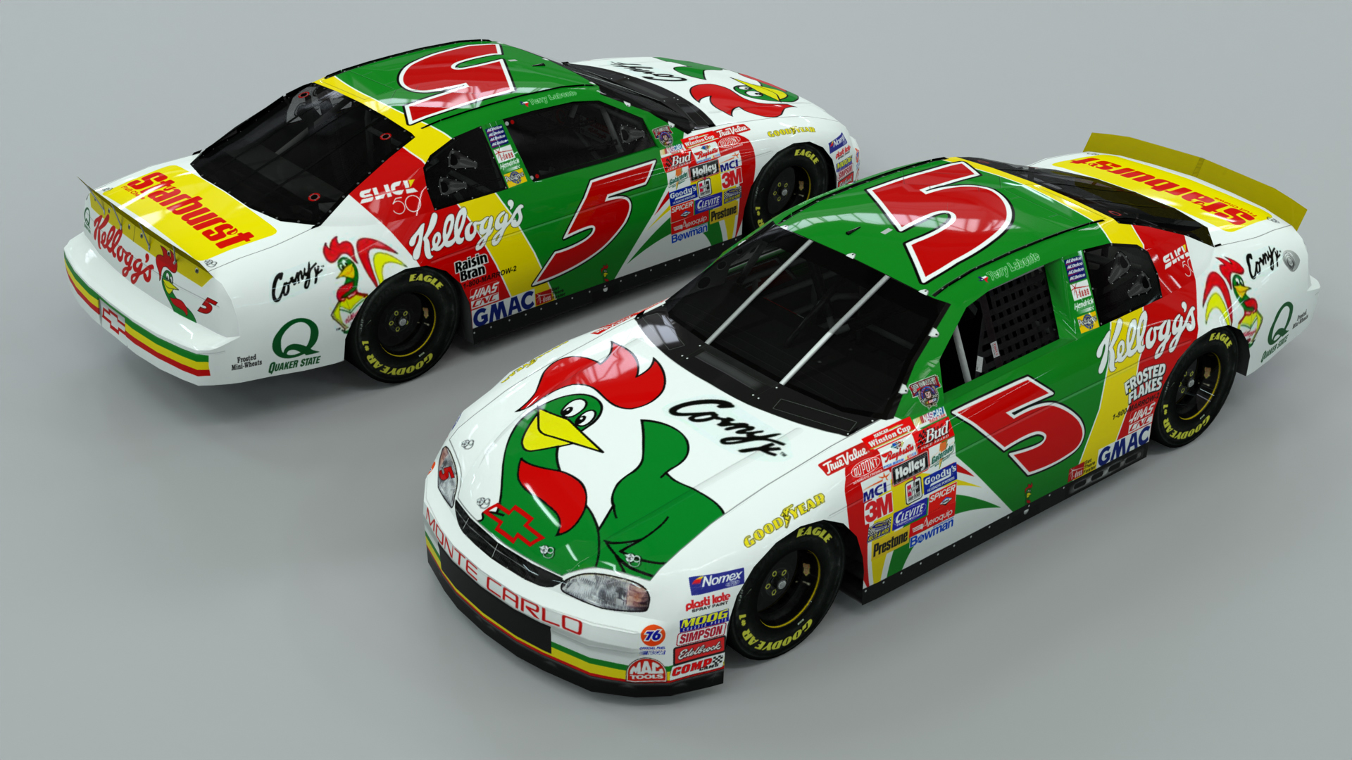 Terry Labonte 1998 Kellogg's Corny paint scheme Hendrick Motorsports NASCAR Winston Cup Series