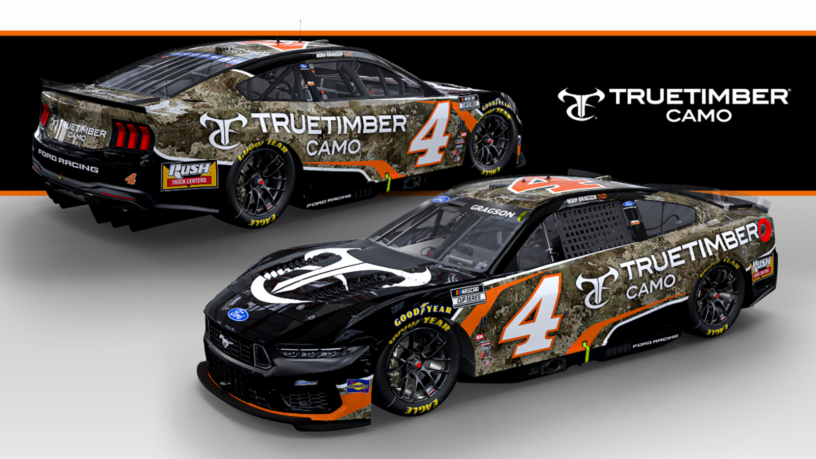 Noah Gragson 2026 TrueTimber paint scheme Front Row Motorsports NASCAR Cup Series