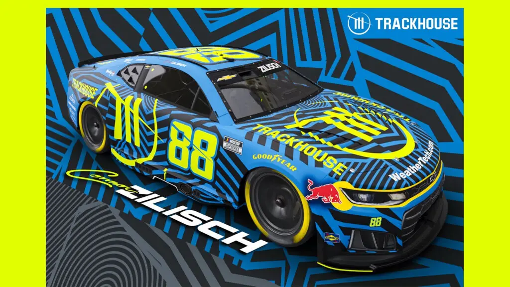 Connor Zilisch 2026 Trackhouse Clash paint scheme Trackhouse Racing NASCAR Cup Series