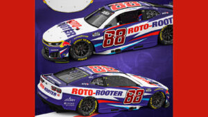 Connor Zilisch 2026 Roto-Rooter paint scheme Trackhouse Racing NASCAR Cup Series
