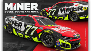 Carson Hocevar 2026 MINER paint scheme Spire Motorsports NASCAR Cup Series