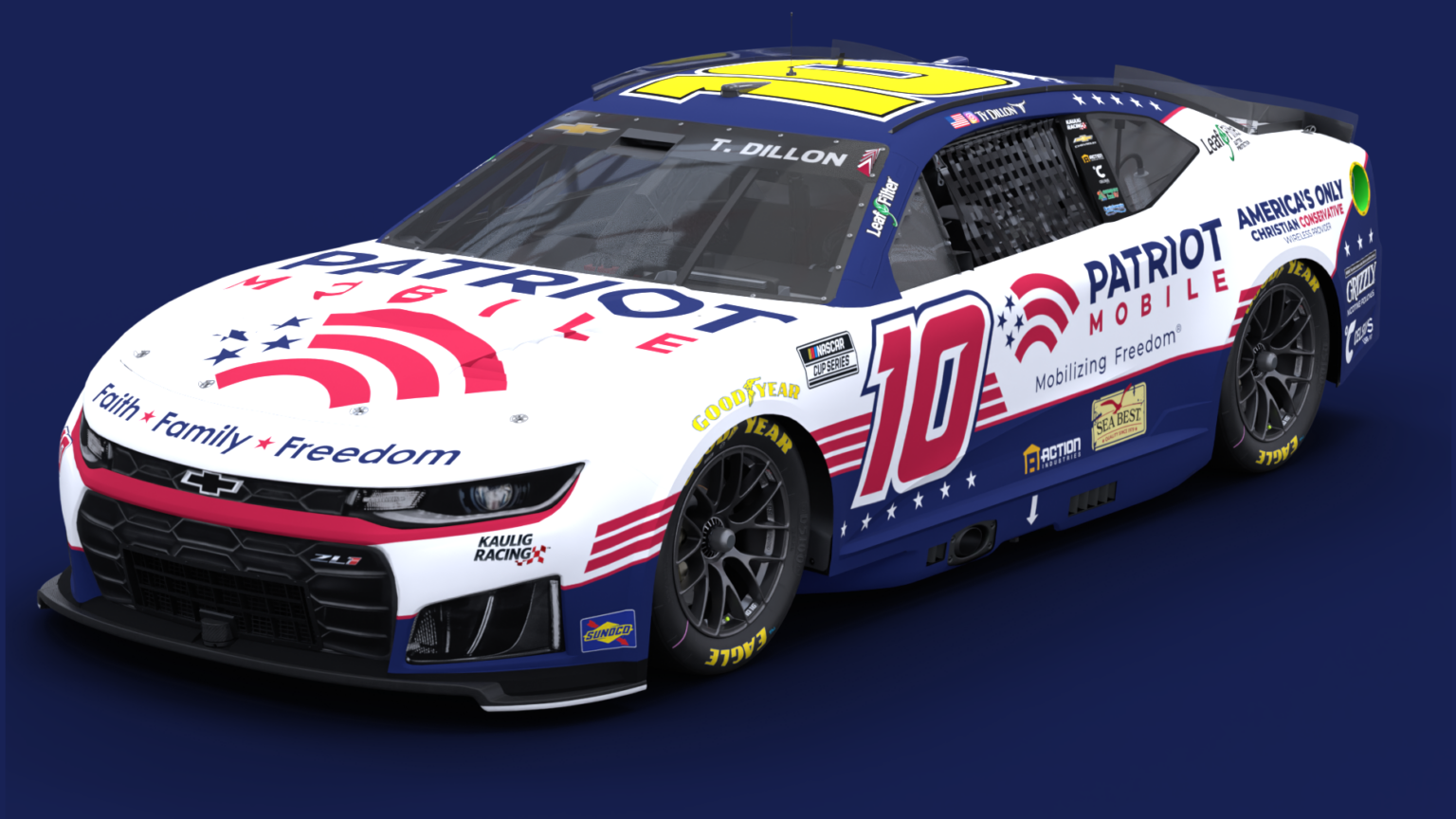 Patriot Mobile Sponsoring Ty Dillon, Kaulig Racing in Four Races ...