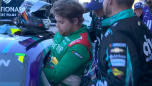 Myatt Snider gets behind the wheel of the No. 48 Hendrick Motorsports Chevrolet after Alex Bowman had to exit the car at Circuit of the Americas.