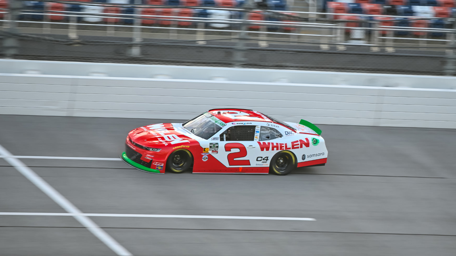 Jesse Love captured the pole for Saturday's Ag-Pro 300 NASCAR O'Reilly Auto Parts Series race at Talladega