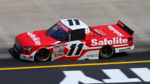 Kaden Honeycutt scored the pole position for the NASCAR Craftsman Truck Series Tennessee Army National Guard 250 at Bristol Motor Speedway.