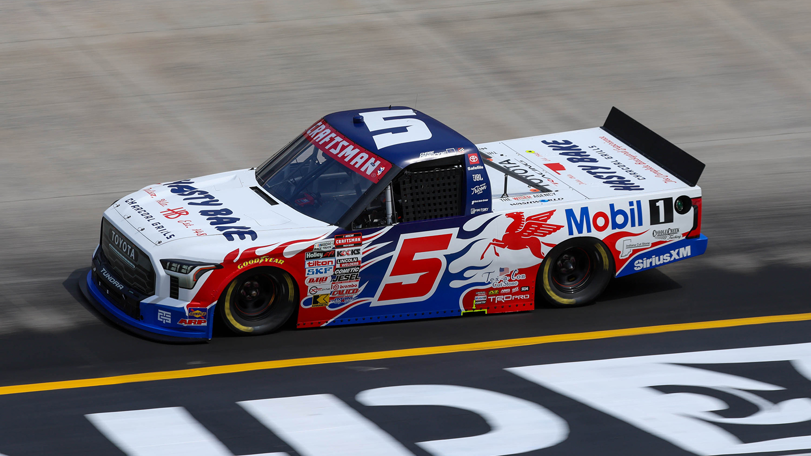 Chase Briscoe was the fastest driver in NASCAR Craftsman Truck Series practice for the Tennessee Army National Guard 250 at Bristol Motor Speedway.