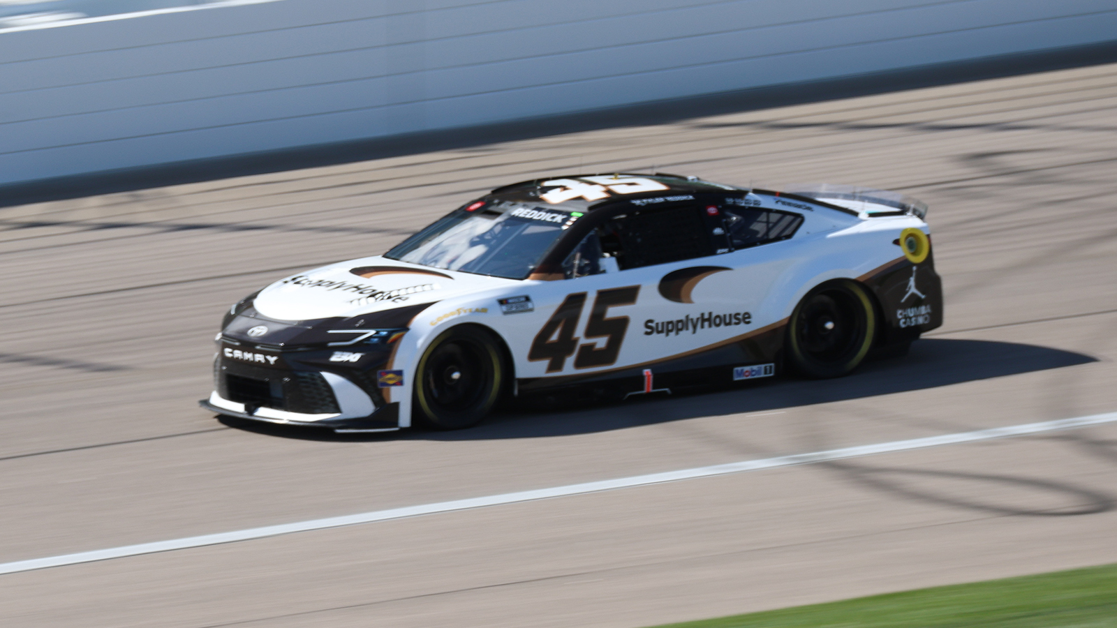 Tyler Reddick paced practice for the NASCAR Cup Series AdventHealth 400 at Kansas Speedway.