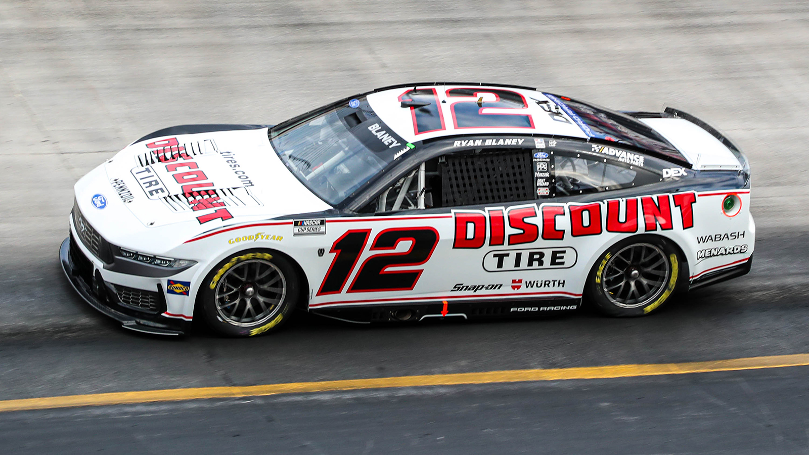 Ryan Blaney during qualifying for the 2026 Food City 500 at Bristol Motor Speedway.