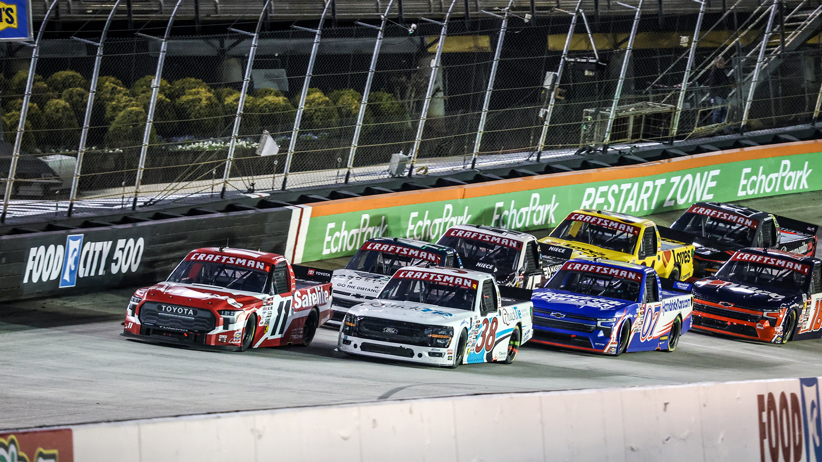 There are 37 trucks on the entry list for the NASCAR Craftsman Truck Series Tennessee National Guard 250 at Bristol Motor Speedway