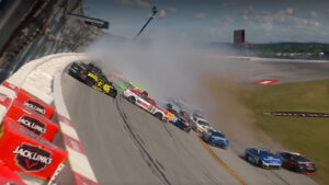 All but four drivers were swept up in a big crash in the second Stage of Sunday's NASCAR Cup Series Jack Link's 500 at Talladega.