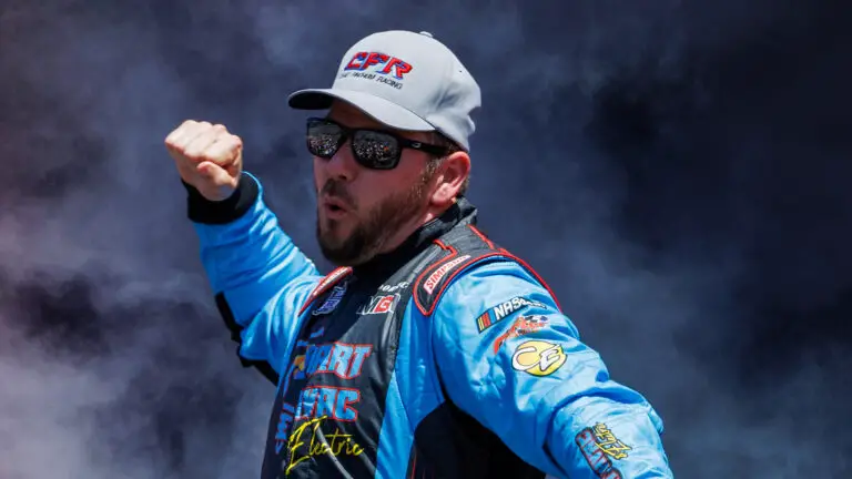 Chad Finchum will compete in the NASCAR Cup Series Food City 500 for Garage 66 with Brian King Roofing sponsorship.