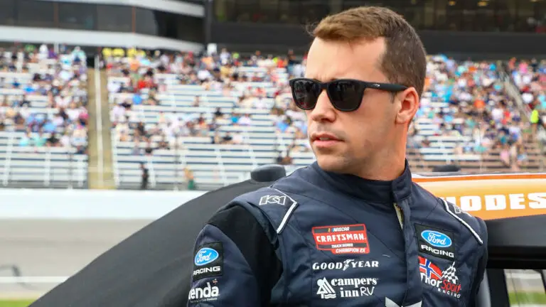 Ben Rhodes took the pole position for Friday's SpeedyCash.com 250 NASCAR Craftsman Truck Series race at Texas Motor Speedway