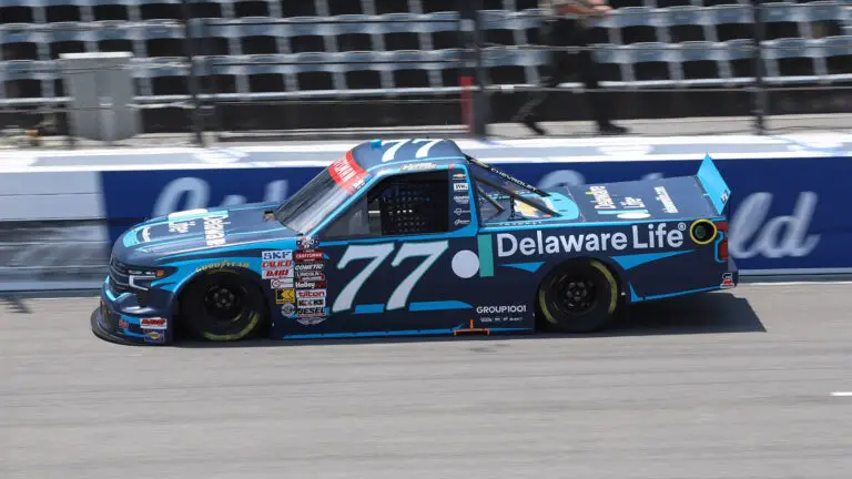 Carson Hocevar dissed Tanner Gray on his team's radio during NASCAR Craftsman Truck Series practice at North Wilkesboro Speedway