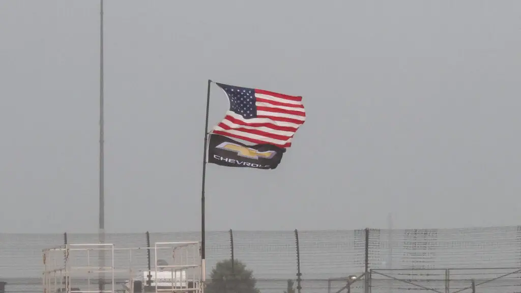 Rain has delayed the start of Saturday's NASCAR O'Reilly Auto Parts Series Cuervo 300 at Chicagoland Speedway.