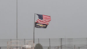 Rain has delayed the start of Saturday's NASCAR O'Reilly Auto Parts Series Cuervo 300 at Chicagoland Speedway.