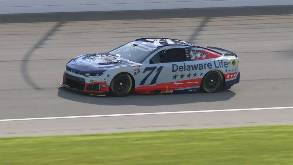 Michael McDowell and Kyle Larson were assessed penalties following multiple pre-race inspection failures Saturday at Chicagoland Speedway.