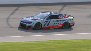 Michael McDowell and Kyle Larson were assessed penalties following multiple pre-race inspection failures Saturday at Chicagoland Speedway.