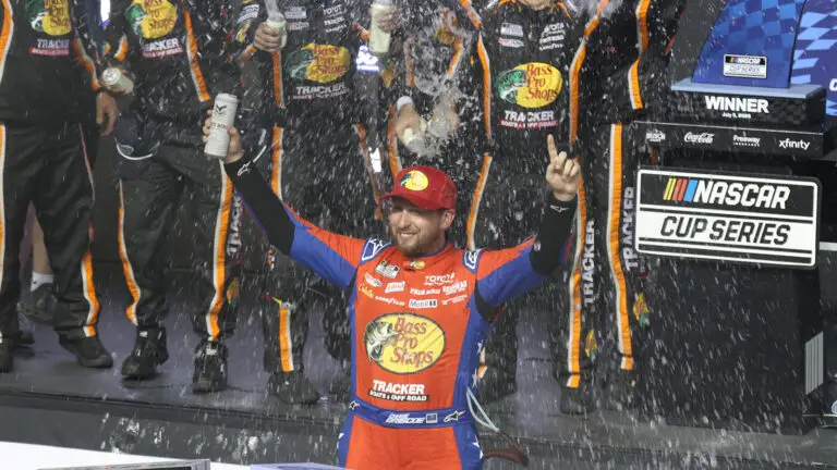Chase Briscoe held off Christopher Bell in the closing laps to win the NASCAR Cup Series eero 400 at Chicagoland Speedway.