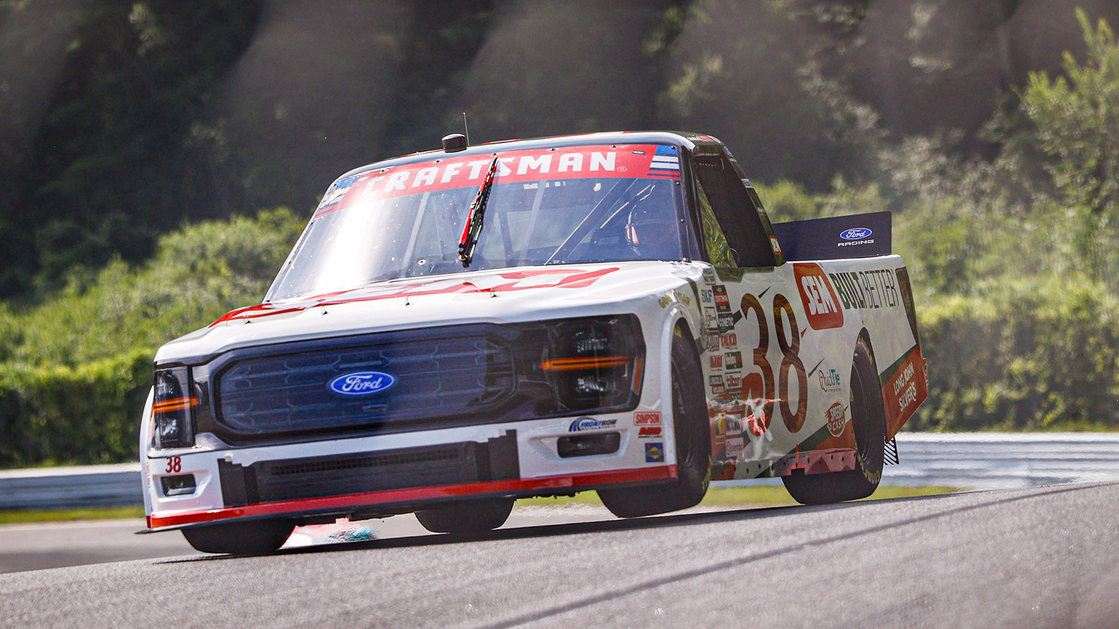 Chandler Smith led the way in NASCAR Craftsman Truck Series practice for the LiUNA! 150 at Lime Rock Park
