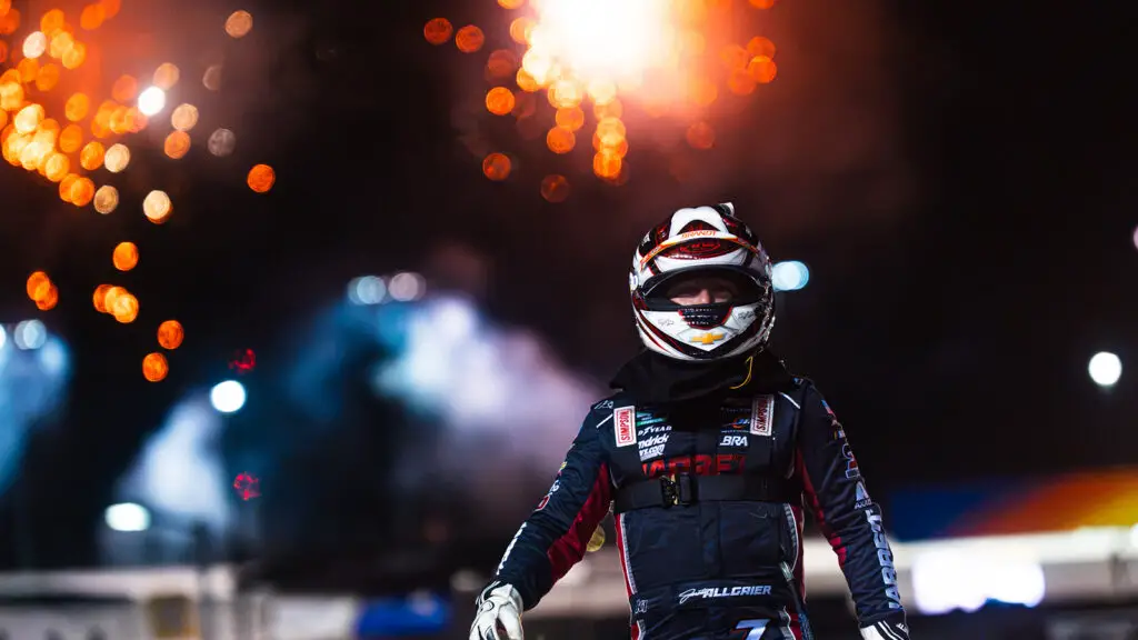 Justin Allgaier emerged victorious in a crash-fest of a NASCAR O'Reilly Auto Parts Series Focused Health 250 at EchoPark Speedway