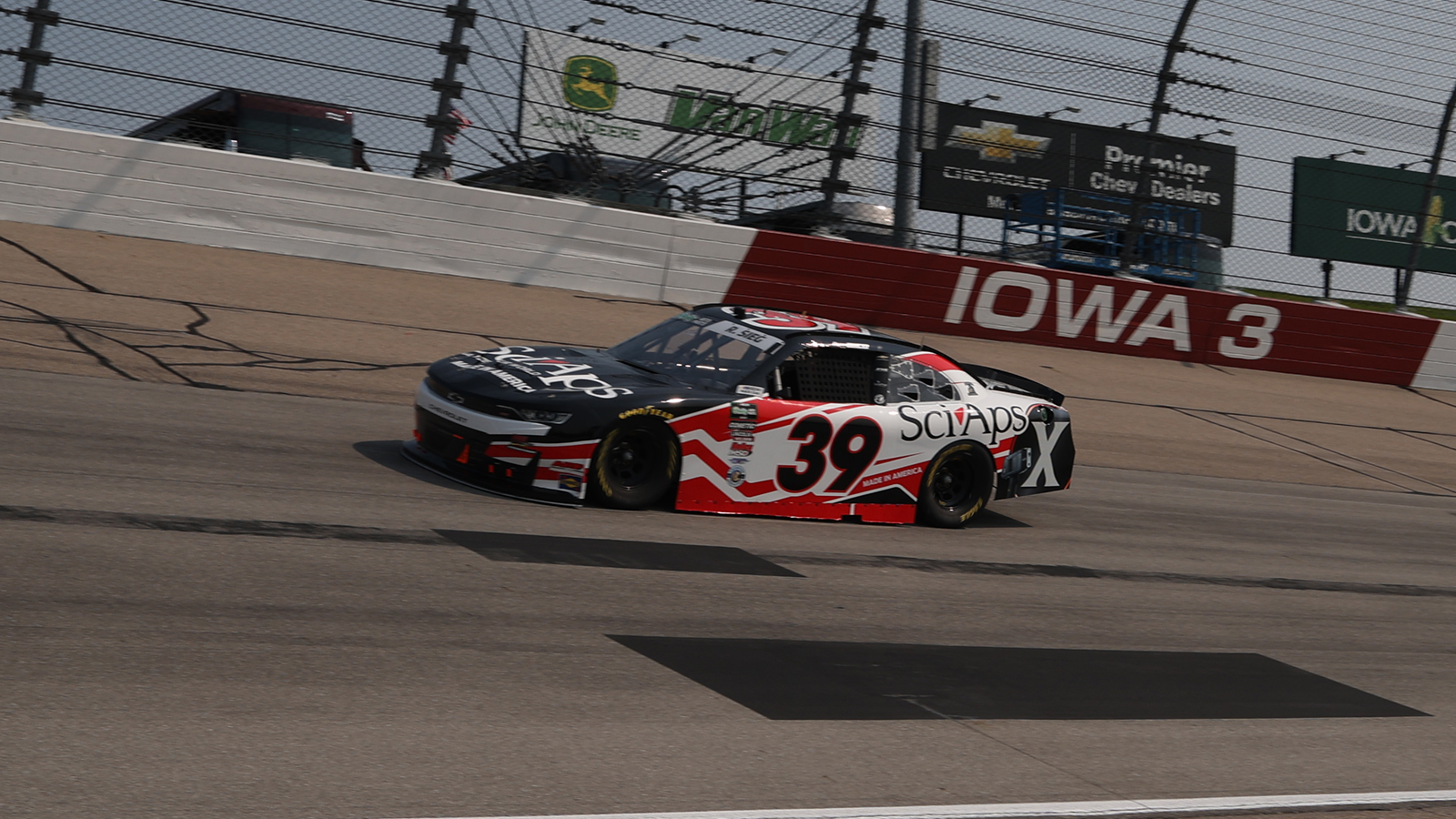 Ryan Sieg took the pole position for the Hy-Vee Perks 250 at Iowa Speedway