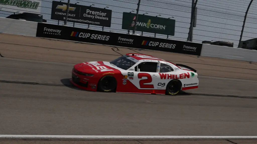 Jesse Love was the fastest driver in NASCAR O'Reilly Auto Parts Series practice for the Hy-Vee Perks 250 at Iowa Speedway