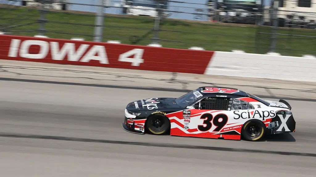 Ryan Sieg took the pole position for the Hy-Vee Perks 250 at Iowa Speedway