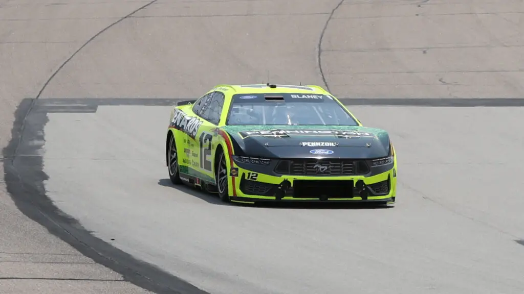 Ryan Blaney took the pole position for the Iowa Corn 350 at Iowa Speedway NASCAR Cup Series
