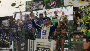 Ty Gibbs claimed the win in Sunday's Iowa Corn 350 at Iowa Speedway, his second career NASCAR Cup Series win.