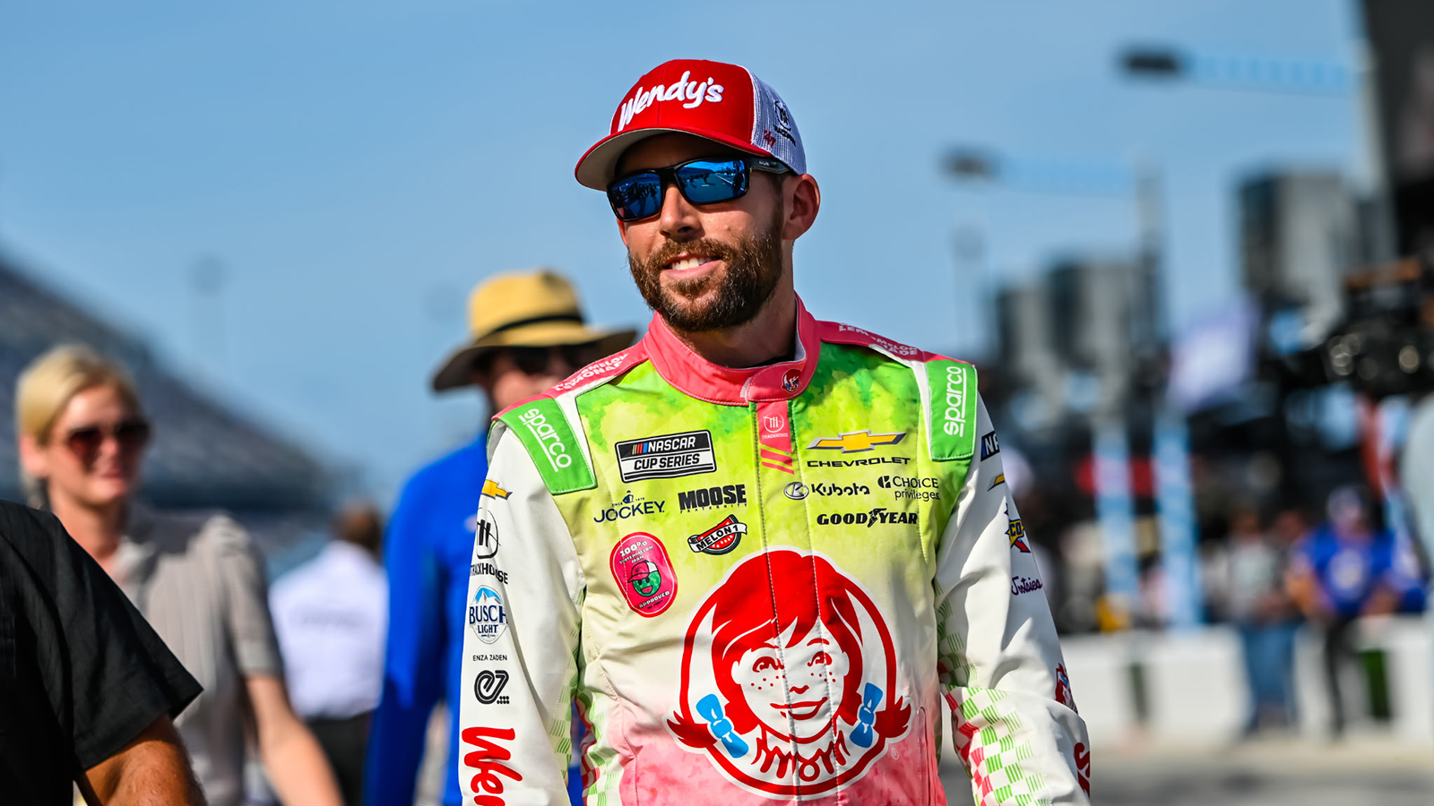 Ross Chastain took the pole position for Saturday night's NASCAR Cup Series Coke Zero Sugar 400 at Daytona.