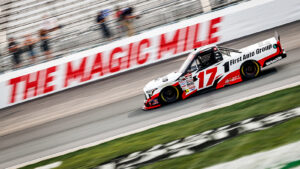 Gio Ruggiero was the fastest driver in NASCAR Craftsman Truck Series practice at New Hampshire.