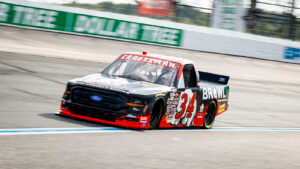 Layne Riggs captured the pole position for the NASCAR Craftsman Truck Series Team EJP 175 at New Hampshire